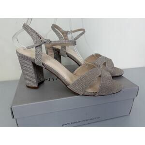 Benjamin Walk Touch Ups Riley Shoes Womens 10M Block Heel Champagne Formal